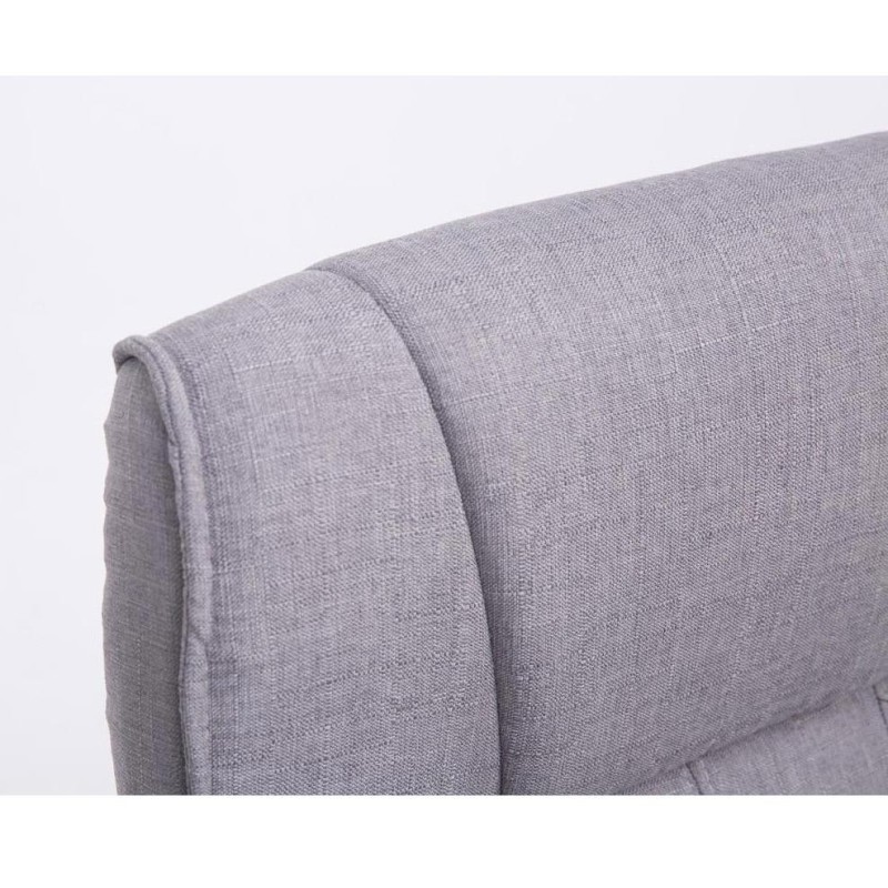 Silla de confidente BORAU TELA, estructura metálica, en color negro