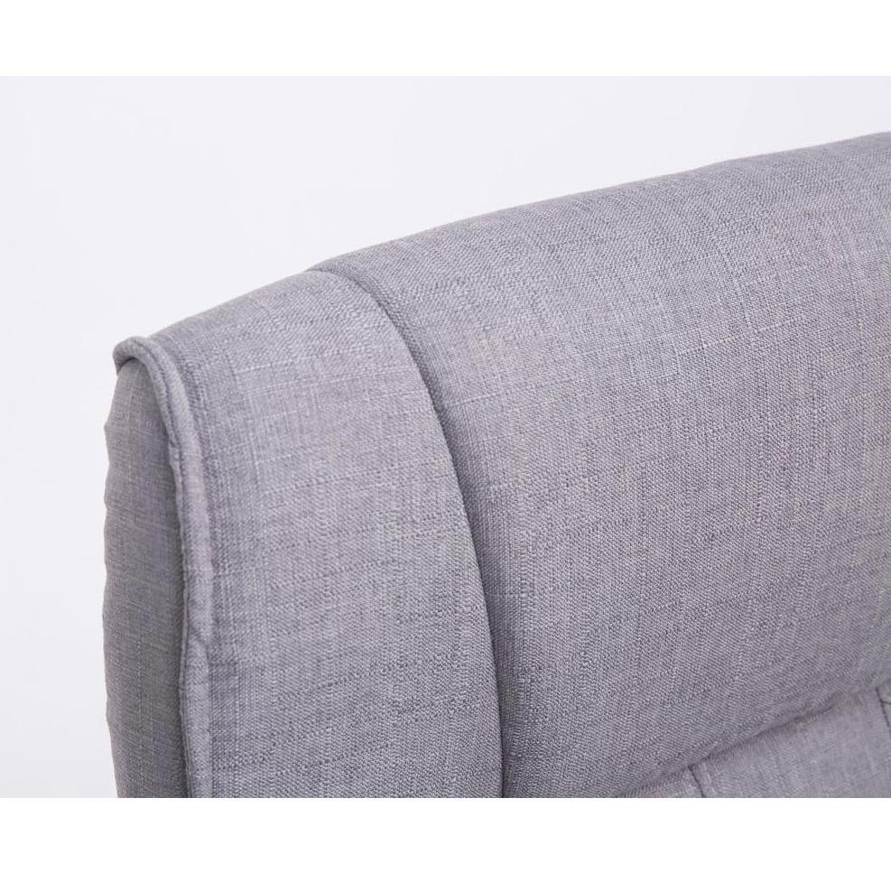 Silla de Confidente BORAU TELA, estructura metálica, reposabrazos, acolchada en color Negro