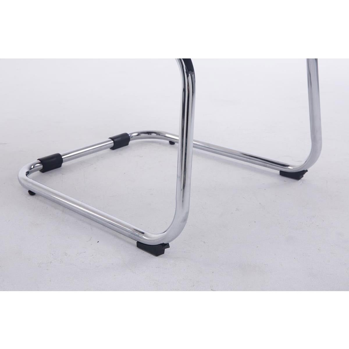 Silla de Confidente BORAU TELA, estructura metálica, reposabrazos, acolchada en color Negro
