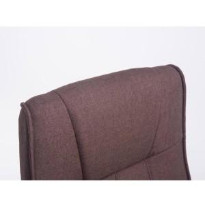 Silla de confidente BORAU TELA, estructura metálica, en color negro
