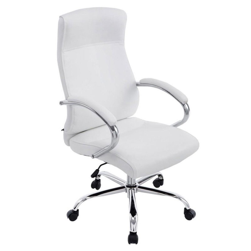 Sillón de oficina ZURIGO, tapizado en piel color negro