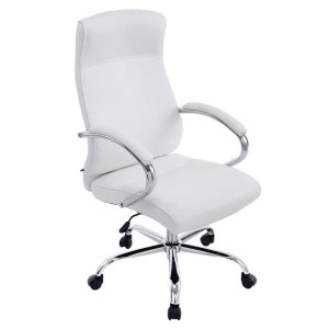Sillón de oficina ZURIGO, tapizado en piel color negro
