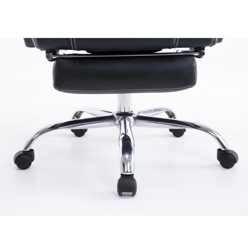 Sillón gaming SPRINT, con reposapiés extensible en malla color negro
