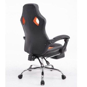 Sillón gaming SPRINT, con reposapiés extensible en malla color negro