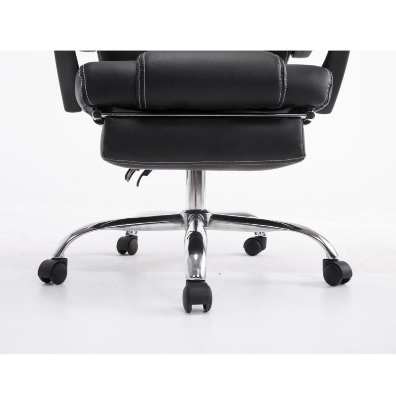 Sillón gaming SPRINT, con reposapiés extensible en malla color negro