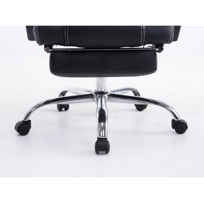 Sillón gaming SPRINT, con reposapiés extensible en malla color negro