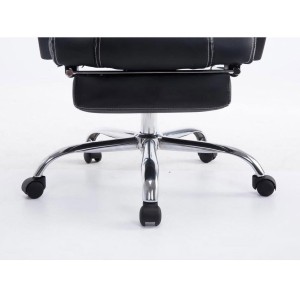Sillón gaming SPRINT, con reposapiés extensible en malla color negro