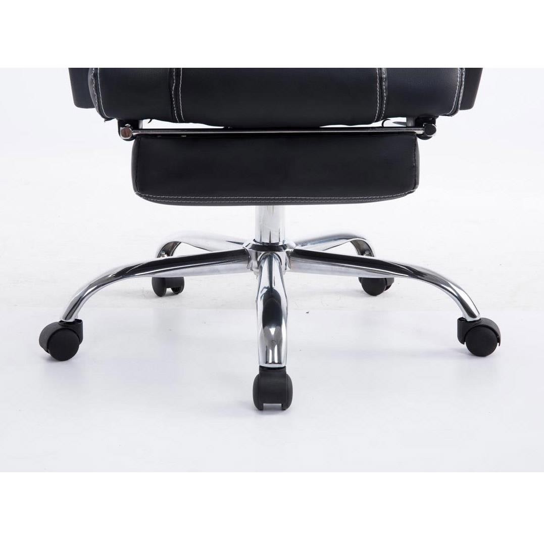 Silla Gaming SPRINT, Reposapiés Extensible, en Piel Negra y Malla Transpirable color Negro