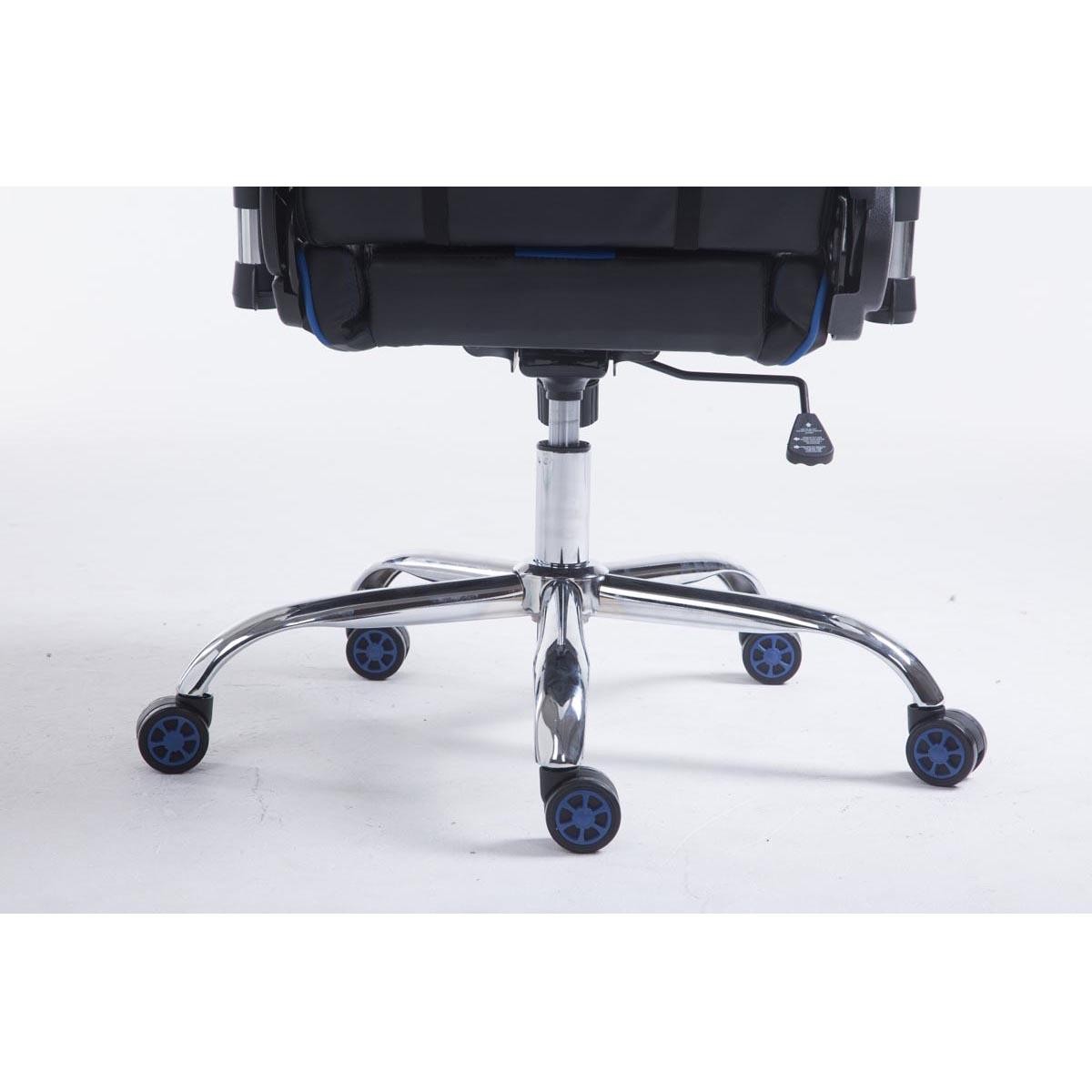 Silla Gaming LOGAN, Respaldo Reclinable, Cojines Incluidos, Base de Metal, En Negro/Amarillo