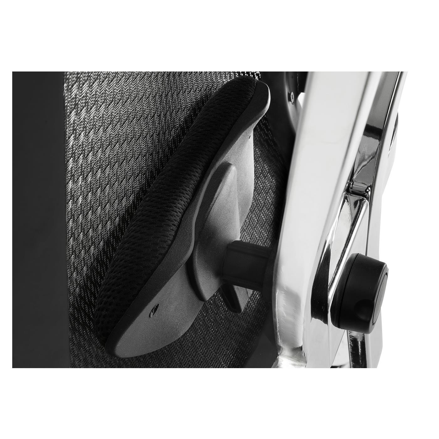 Silla Ergonómica ENOLA, Estructura Metálica, Soporte Lumbar Ajustable, En Negro