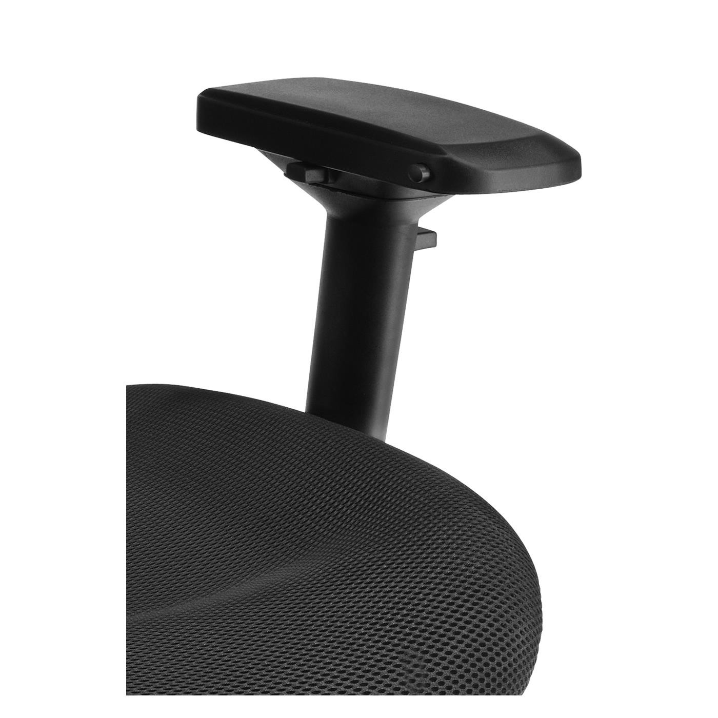 Silla Ergonómica ENOLA, Estructura Metálica, Soporte Lumbar Ajustable, En Negro
