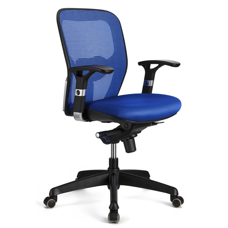 Silla ergonómica FELIX , soporte lumbar, en negro