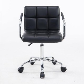 Silla de Oficina BETTY en Piel color Negro 2