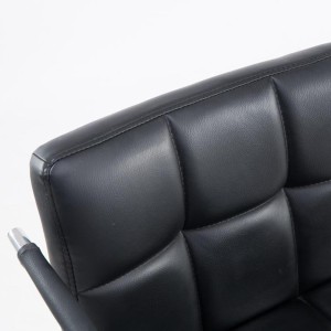 Silla de Oficina BETTY en Piel color Negro