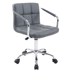 Silla de Oficina BETTY en Piel color Negro