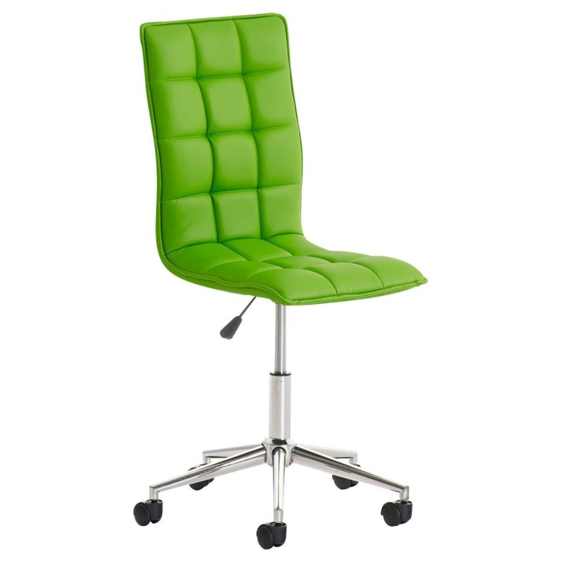 Silla de Oficina BULGARI en piel color negro