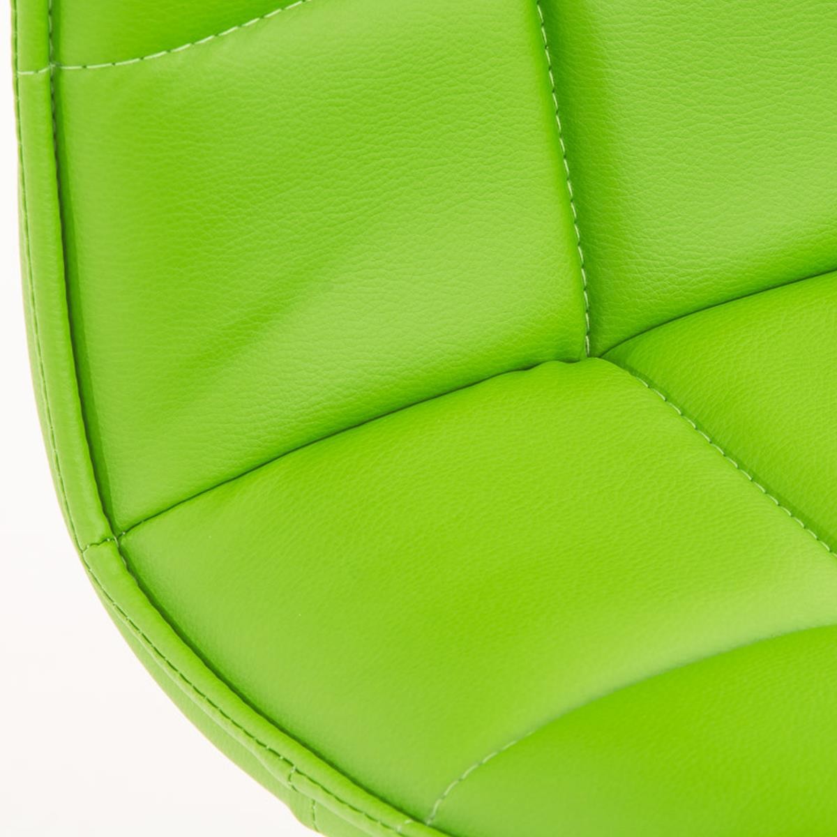 Silla de Oficina BULGARI, Precioso Diseño, Base Metálica, tapizada en Piel color Negro