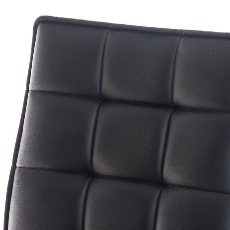 Silla de Oficina BULGARI en piel color negro