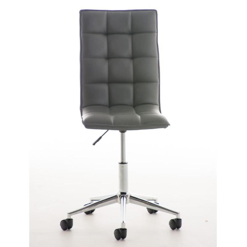 Silla de Oficina BULGARI en piel color negro