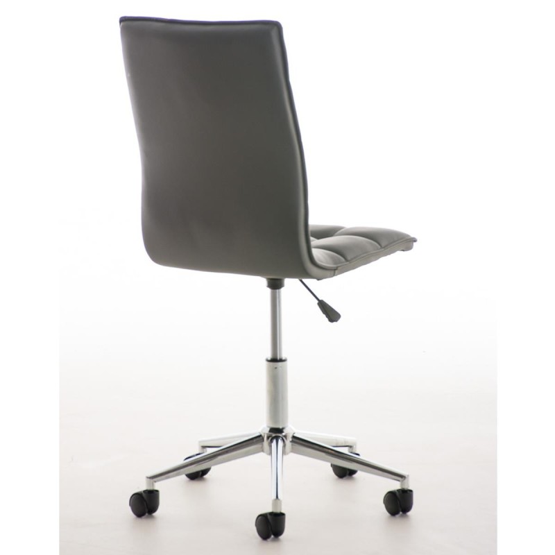 Silla de Oficina BULGARI en piel color negro