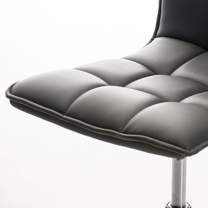 Silla de Oficina BULGARI en piel color negro