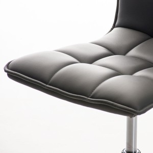 Silla de Oficina BULGARI en piel color negro