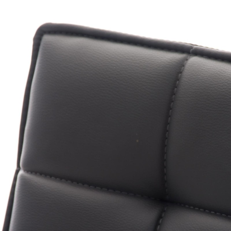 Silla de Oficina BULGARI en piel color negro