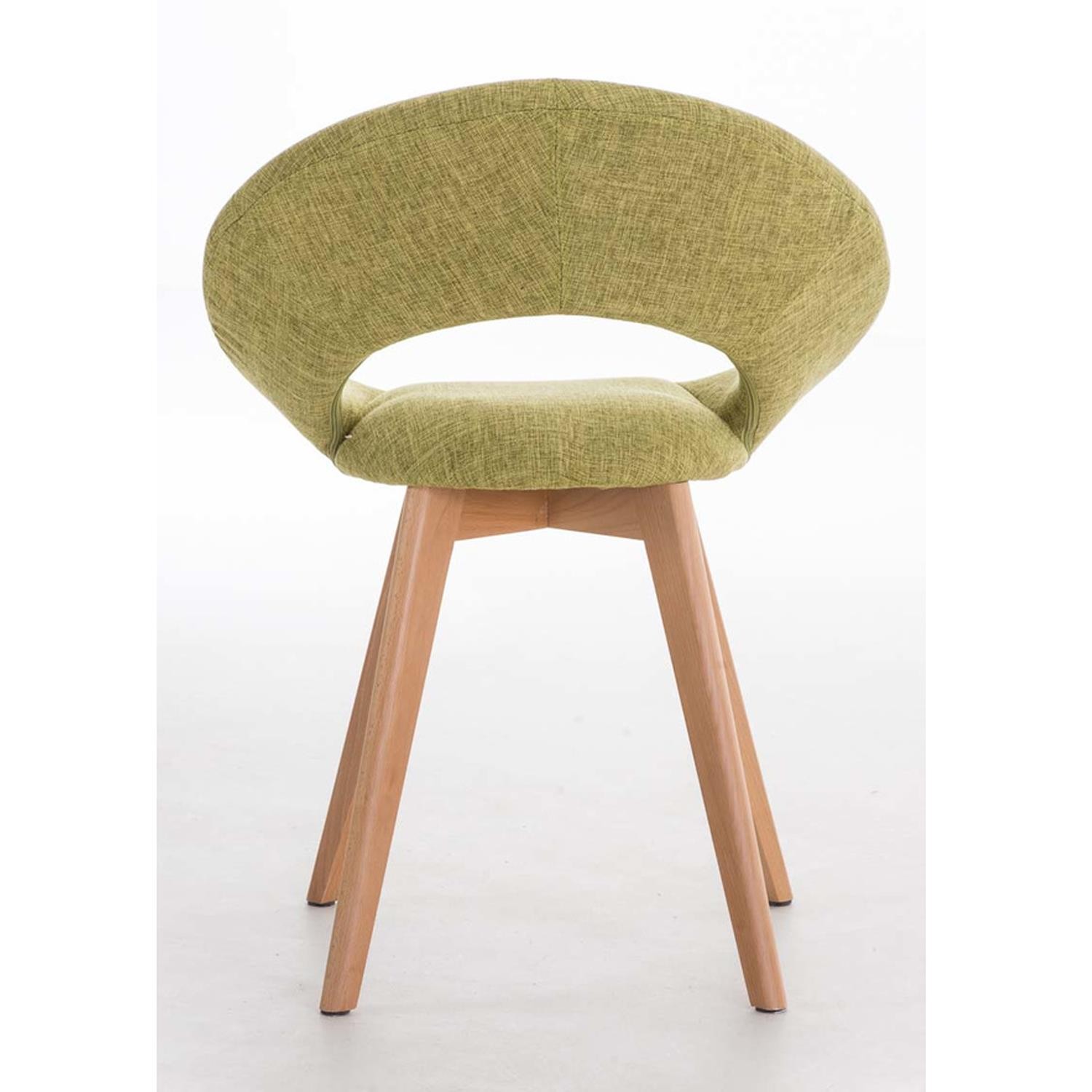Silla de Confidente TIMY TELA, Diseño Exclusivo, Patas de Madera, Gran Acolchado en color Negro