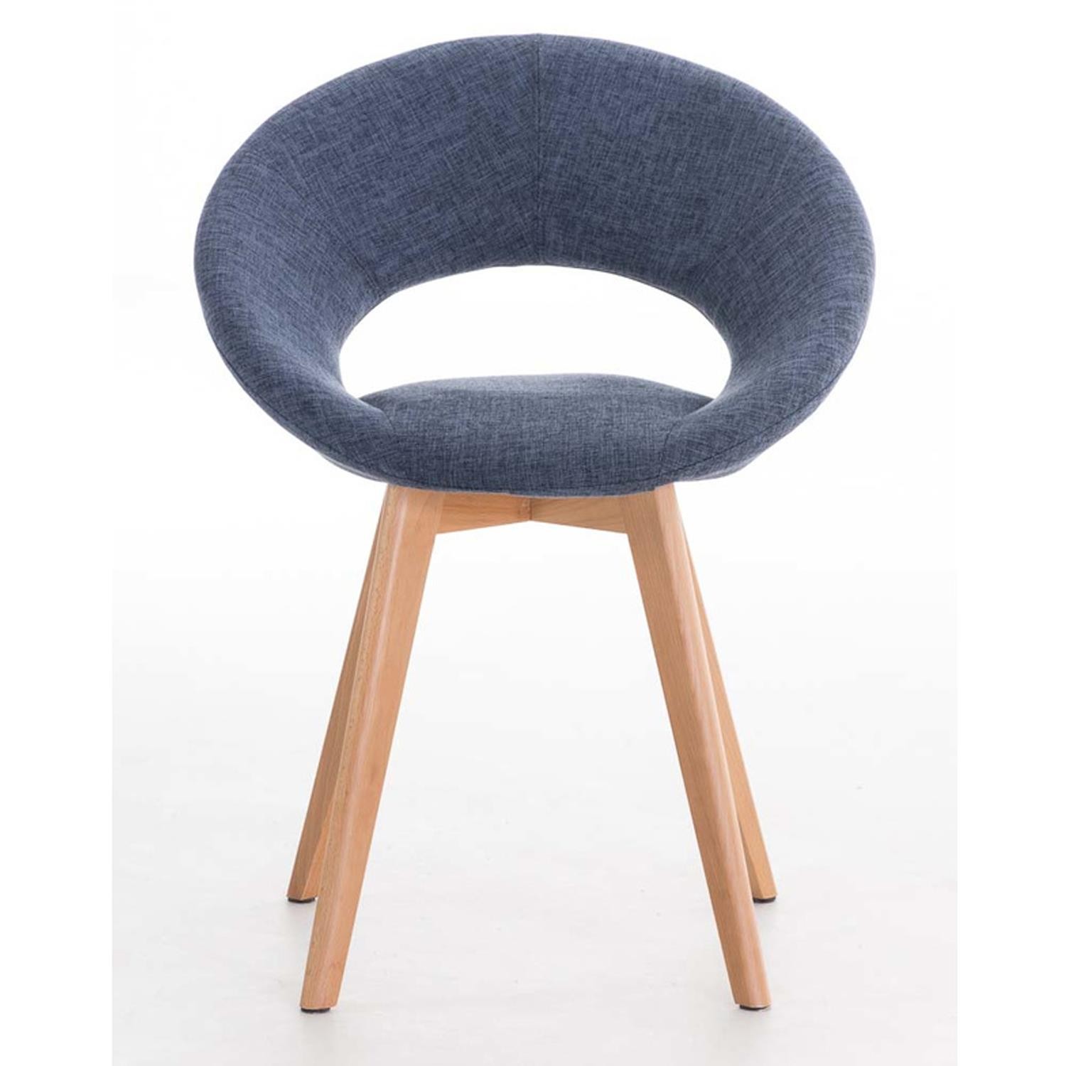 Silla de Confidente TIMY TELA, Diseño Exclusivo, Patas de Madera, Gran Acolchado en color Negro