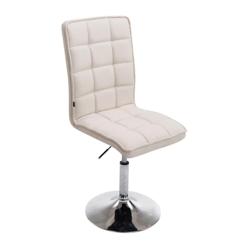Silla de Confidente BULGARI TELA, ajustable en altura, color negro