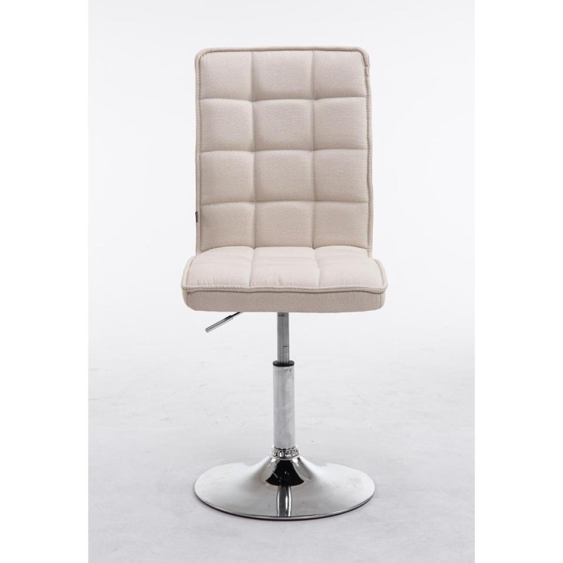 Silla de Confidente BULGARI TELA, ajustable en altura, color negro