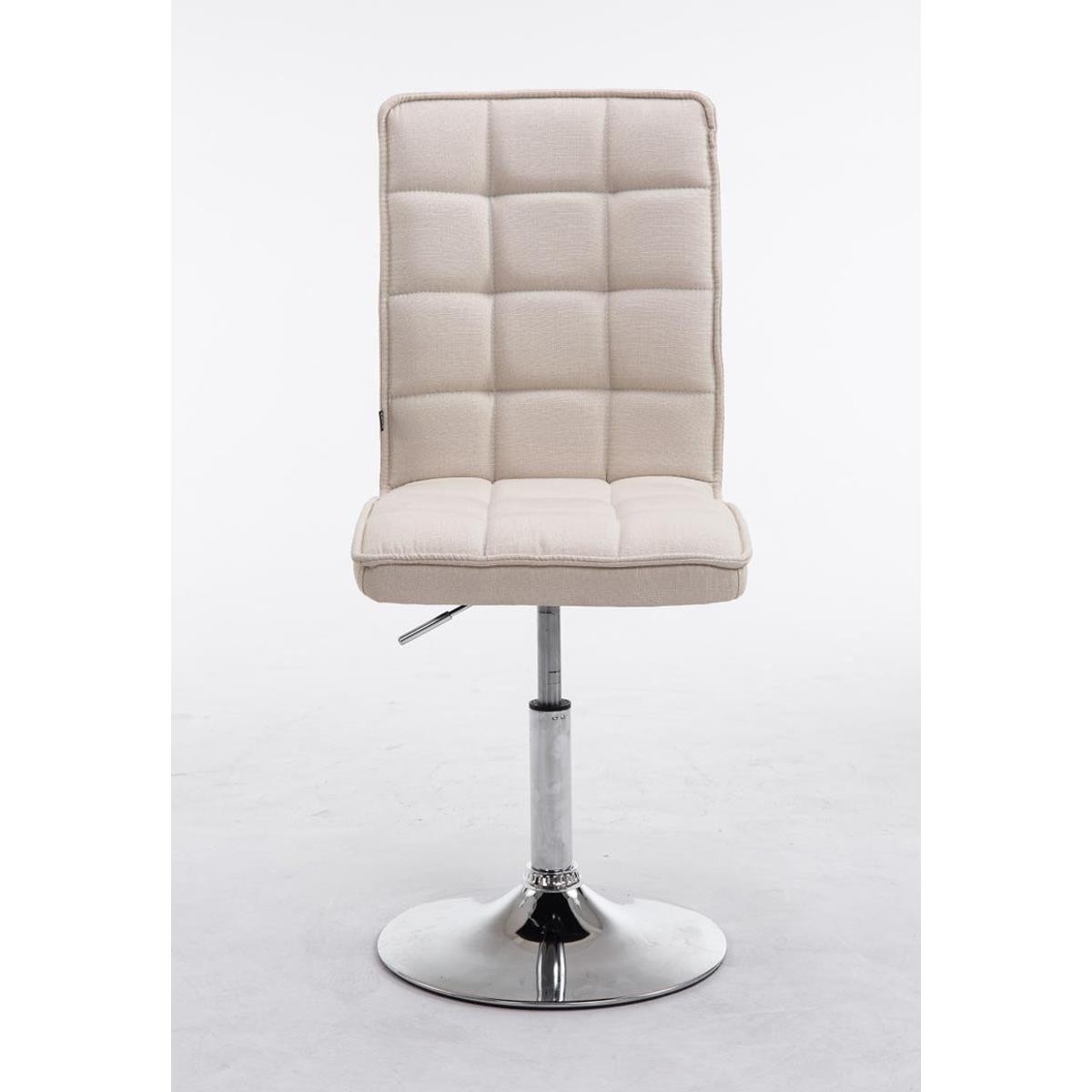 Silla de Confidente BULGARI TELA, ajustable en altura, base fija en metal, tapizada en color Negro