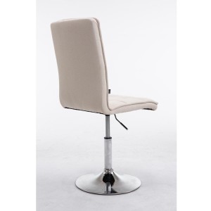 Silla de Confidente BULGARI TELA, ajustable en altura, color negro