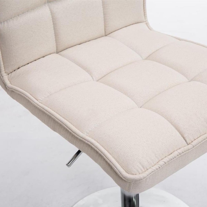 Silla de Confidente BULGARI TELA, ajustable en altura, color negro