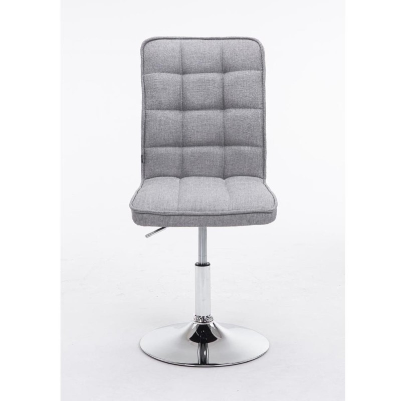 Silla de Confidente BULGARI TELA, ajustable en altura, color negro