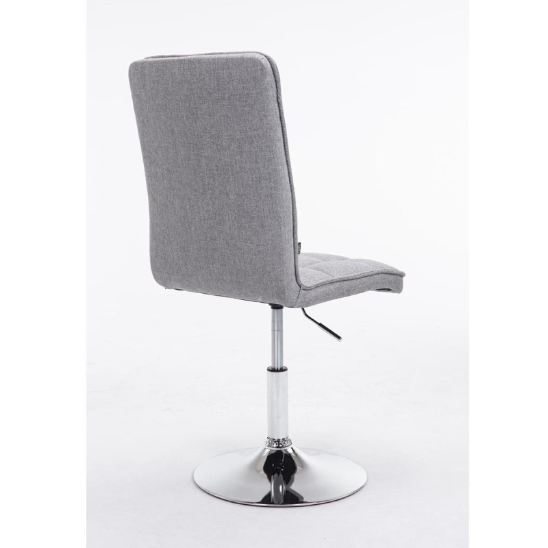 Silla de Confidente BULGARI TELA, ajustable en altura, color negro
