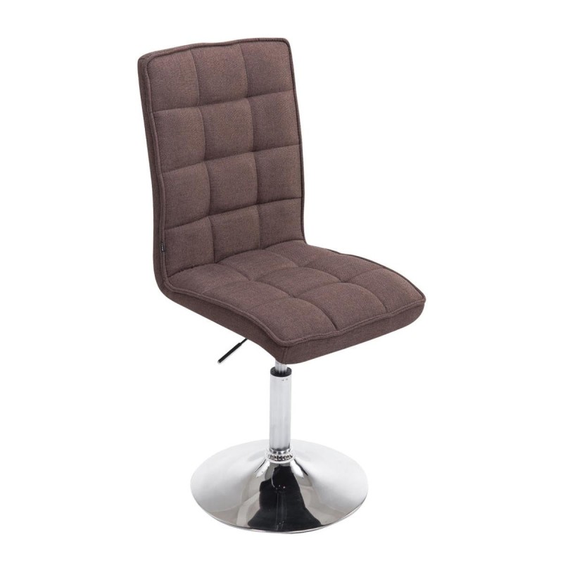 Silla de Confidente BULGARI TELA, ajustable en altura, color negro