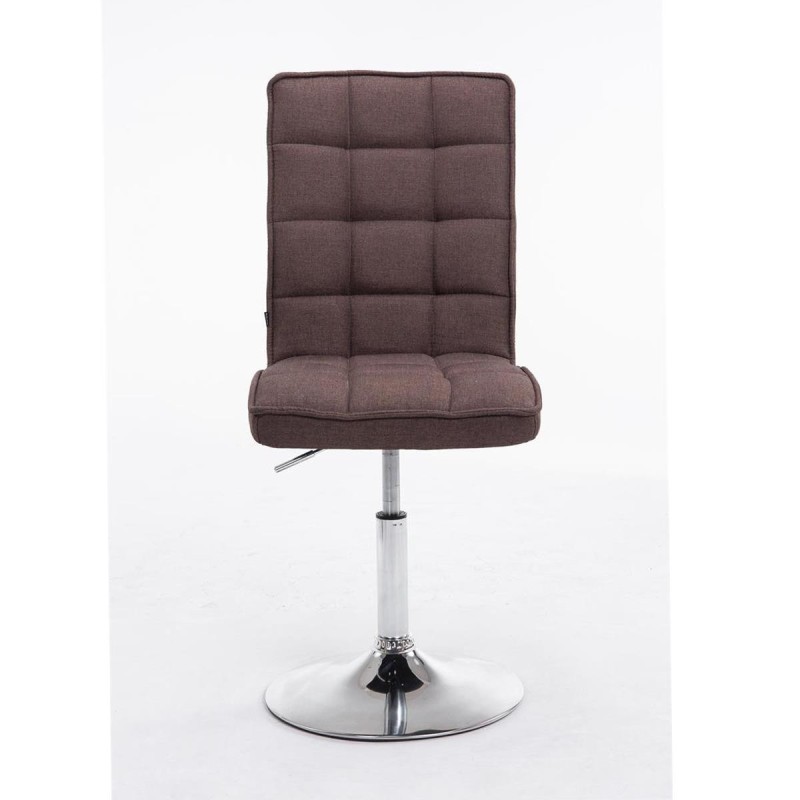 Silla de Confidente BULGARI TELA, ajustable en altura, color negro