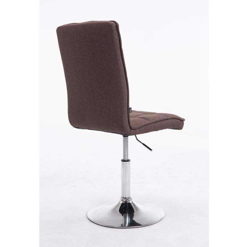 Silla de Confidente BULGARI TELA, ajustable en altura, color negro