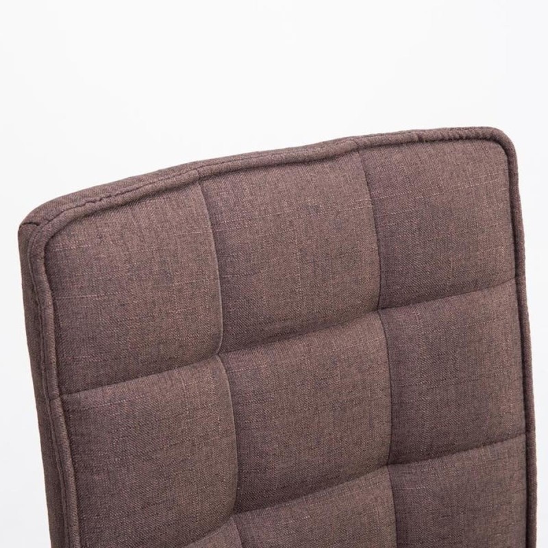 Silla de Confidente BULGARI TELA, ajustable en altura, color negro