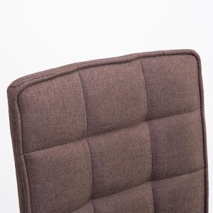 Silla de Confidente BULGARI TELA, ajustable en altura, color negro