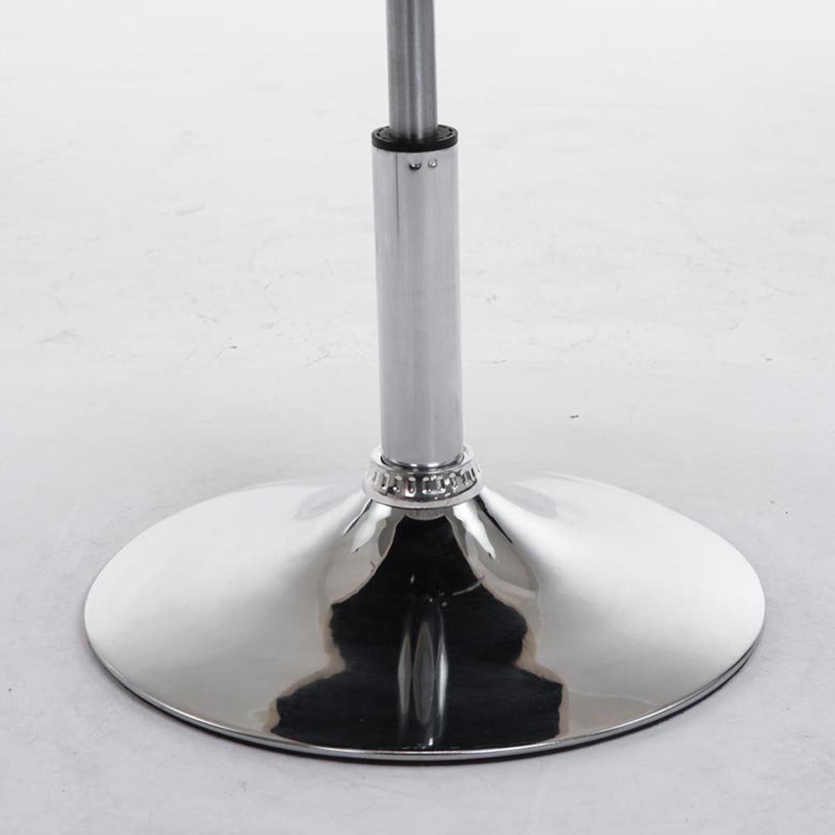 Silla de Confidente BULGARI TELA, ajustable en altura, base fija en metal, tapizada en color Negro