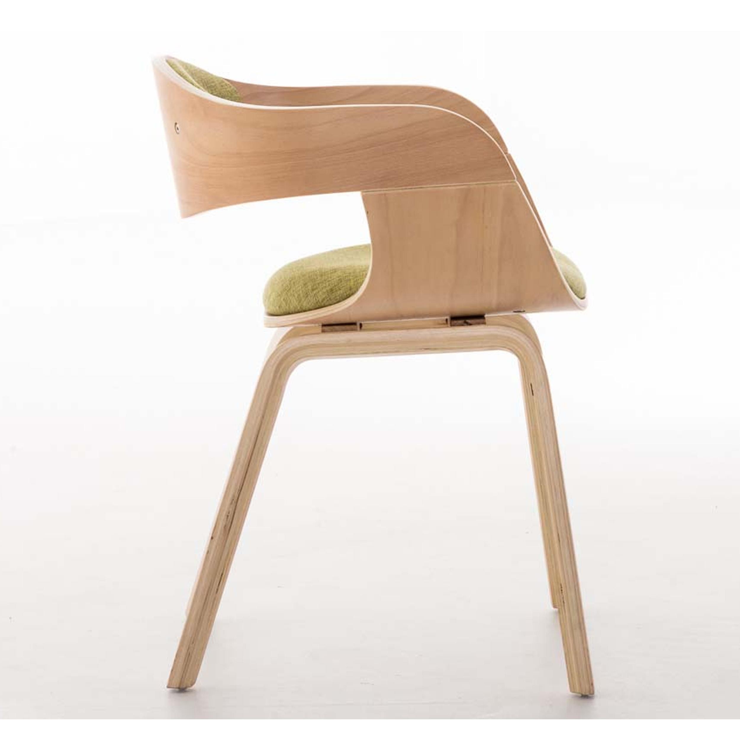 Silla de Confidente BUTAN TELA exclusivo diseño, estructura en madera color haya y negro