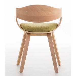 Silla de Confidente BUTAN TELA color haya y negro