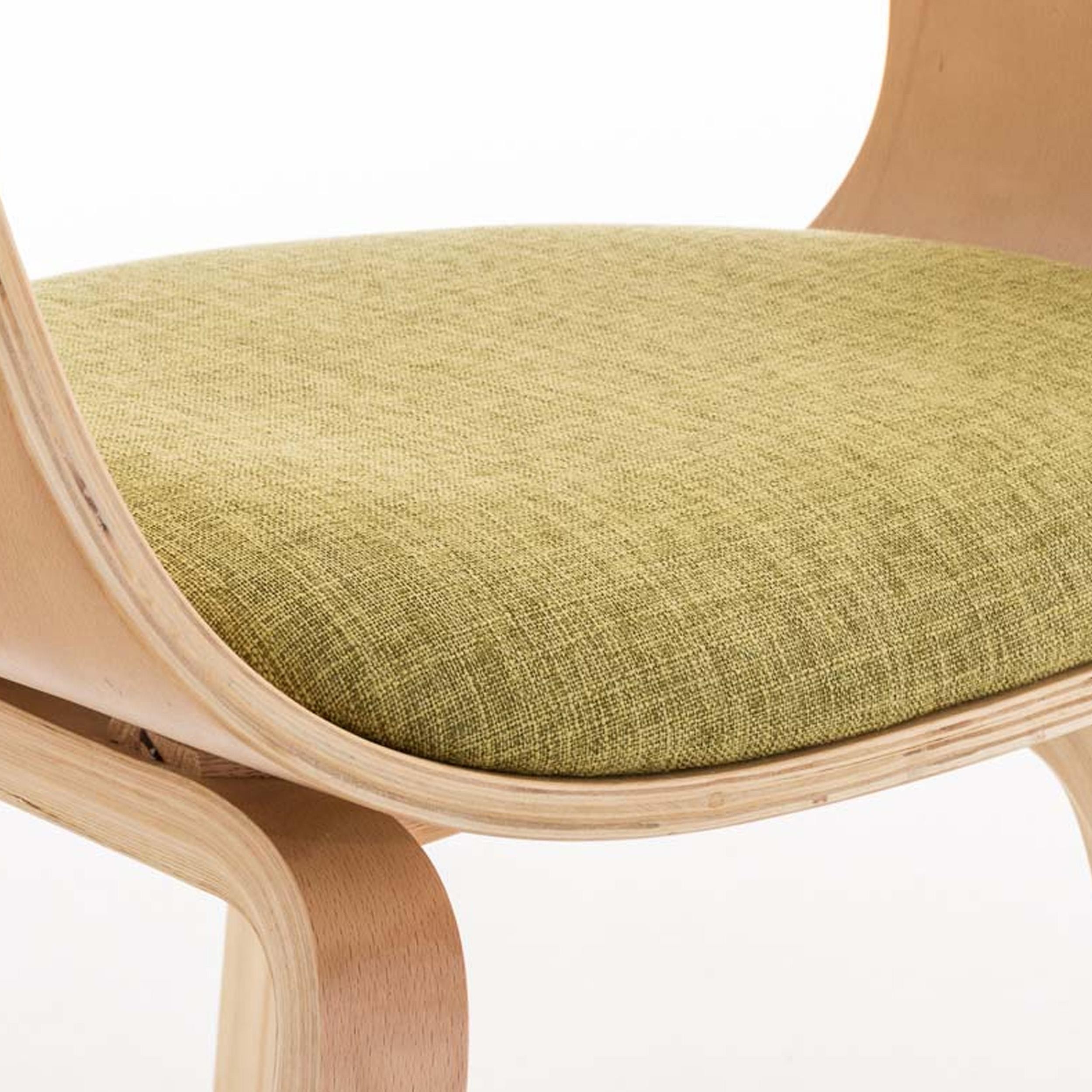 Silla de Confidente BUTAN TELA exclusivo diseño, estructura en madera color haya y negro