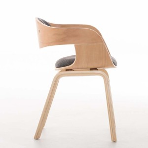 Silla de Confidente BUTAN TELA color haya y negro