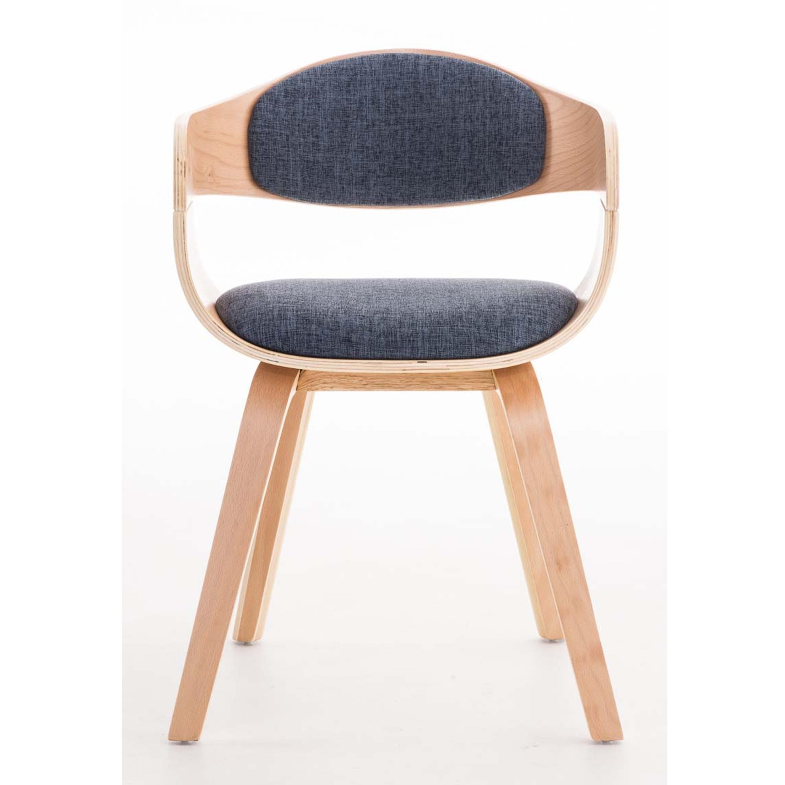 Silla de Confidente BUTAN TELA exclusivo diseño, estructura en madera color haya y negro