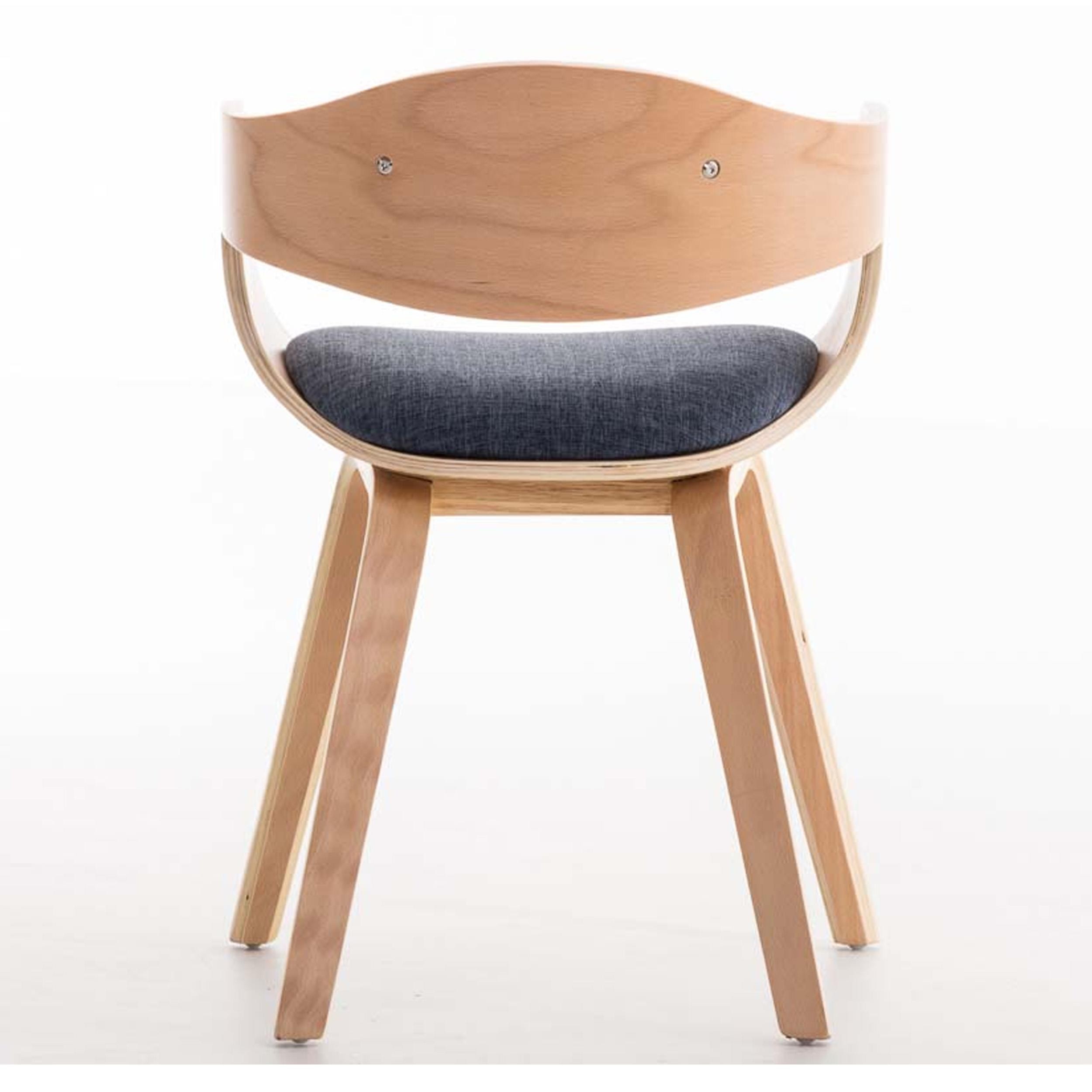 Silla de Confidente BUTAN TELA exclusivo diseño, estructura en madera color haya y negro