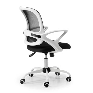 Silla de oficina JACOB, diseño moderno, en blanco y negro 2