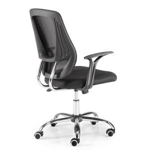 Silla de oficina JAEN, diseño moderno, en negro
